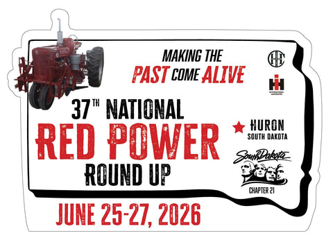 Red Power Round Up 2026 Decal 3"x5"