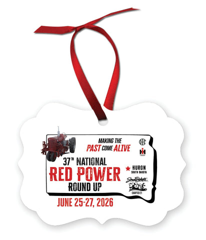 Red Power Round Up 2026 Christmas Ornament